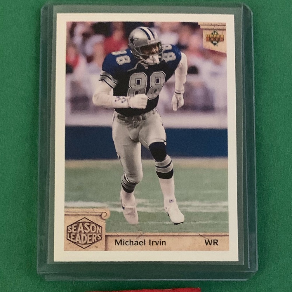 Michael Irvin #303 [Season Leaders] 1992 Upper Deck Football Trading Card